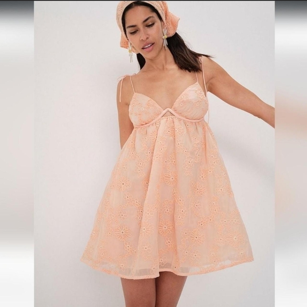 For Love And Lemons Frances Babydoll Mini Dress